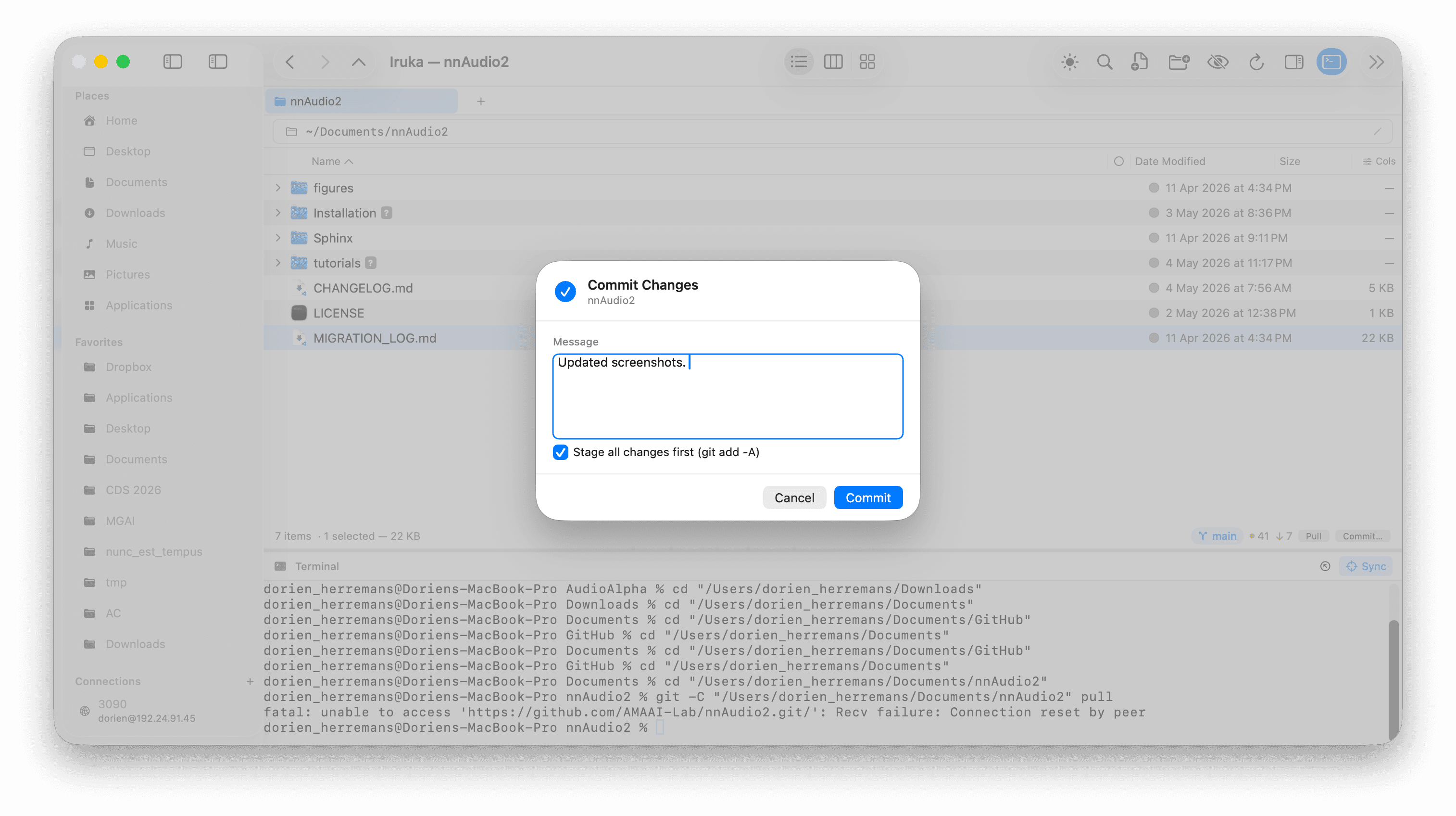 Iruka — Git directly in the file explorer