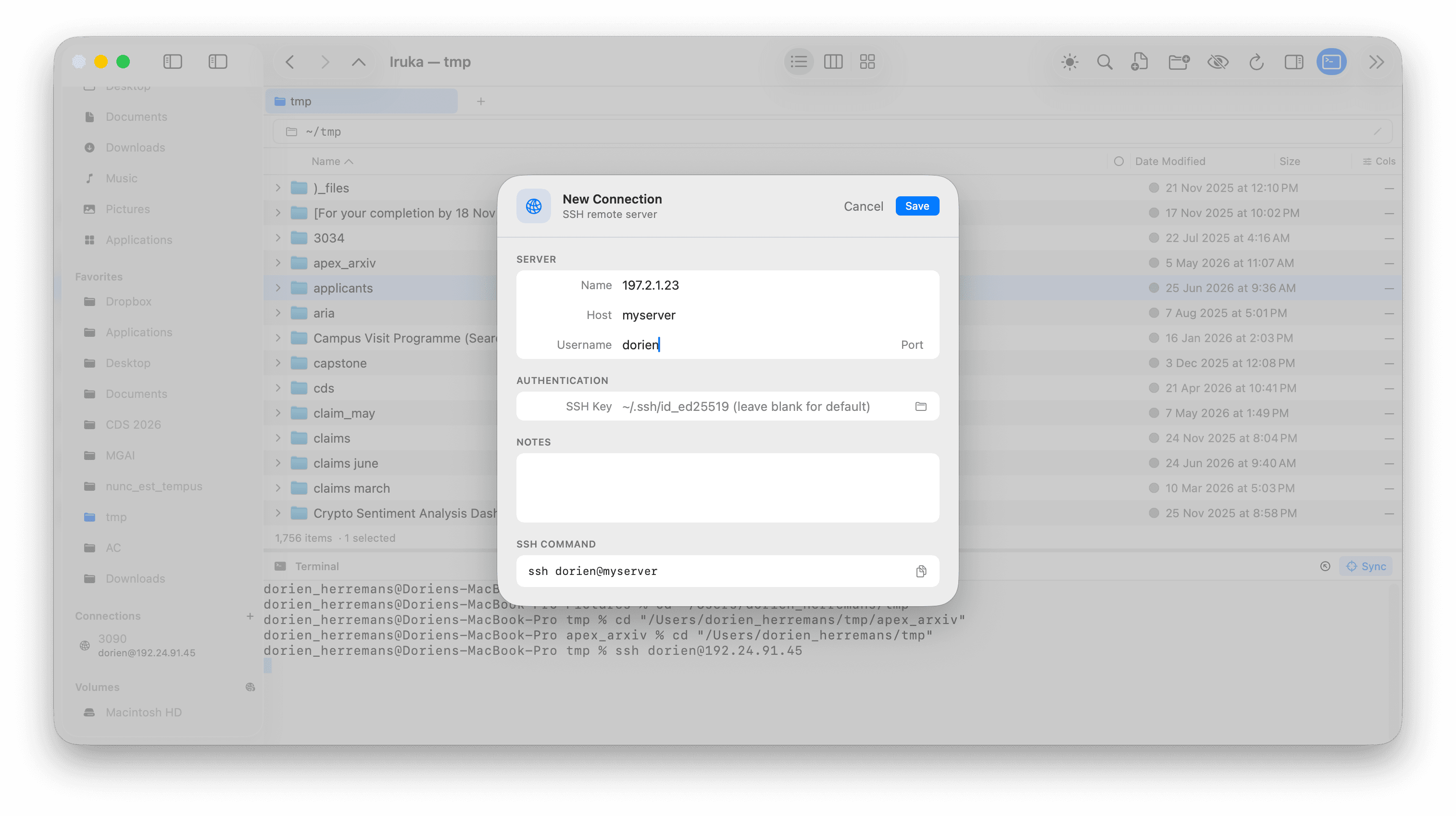 Iruka — One click ssh, sFTP, scp